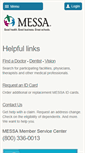 Mobile Screenshot of messa.org
